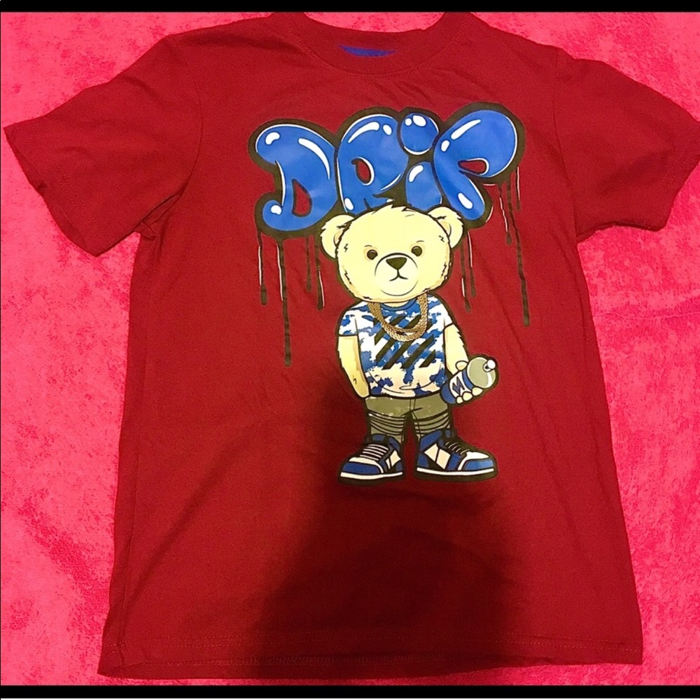 Red drip t-shirt